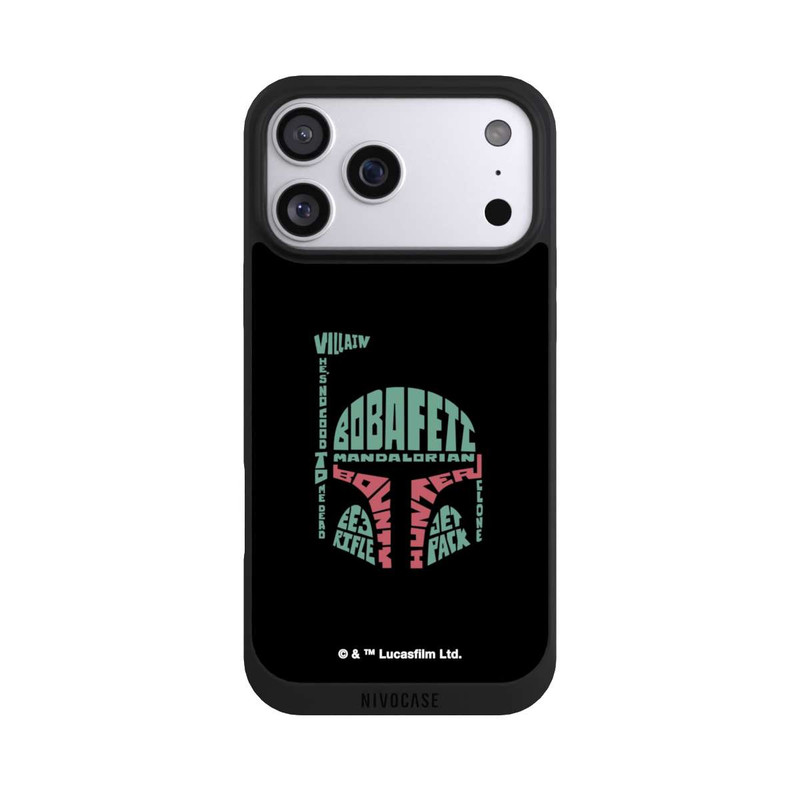 iPhone 17 Pro Max NIVOpure Boba Fett Typo Grafisch