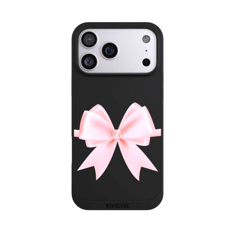iPhone 17 Pro Max NIVOpure Pink Bow transparent