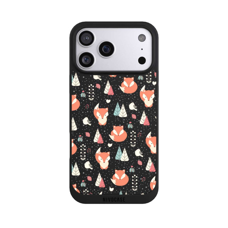 iPhone 17 Pro Max NIVOpure Fox Pattern transparent