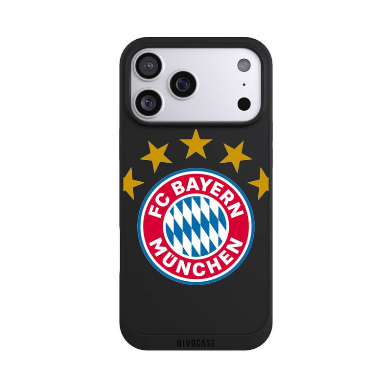 iPhone 17 Pro Max NIVOpure Logo FCB avec Étoiles - sans Fond