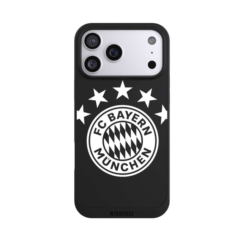 iPhone 17 Pro Max NIVOpure FCB Logo einfarbig mit Sternen - ohne Hintergrund