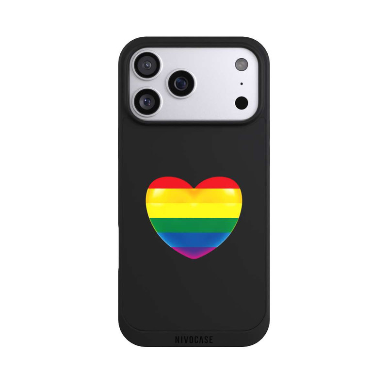 iPhone 17 Pro Max NIVOpure Pride Heart transparent