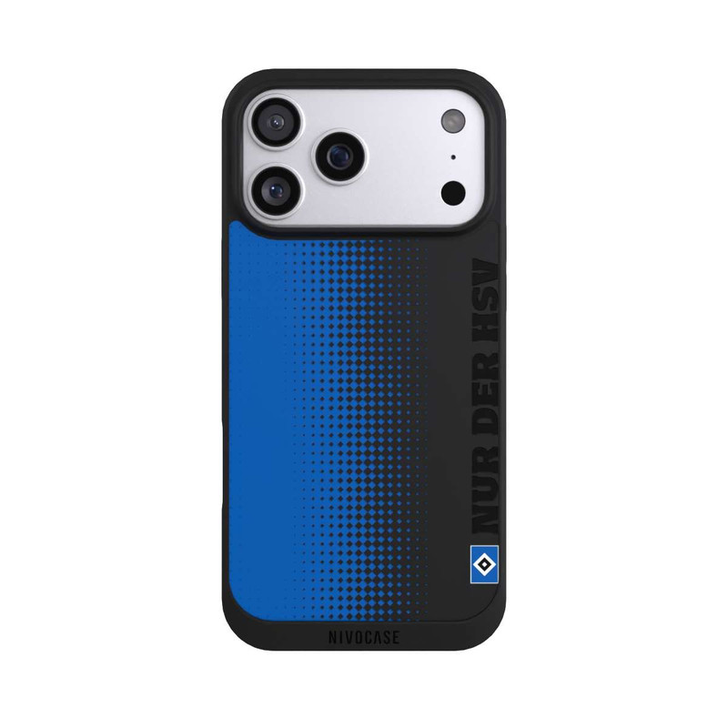 iPhone 17 Pro Max NIVOpure Nur der HSV - Trame losange bleue - sans fond