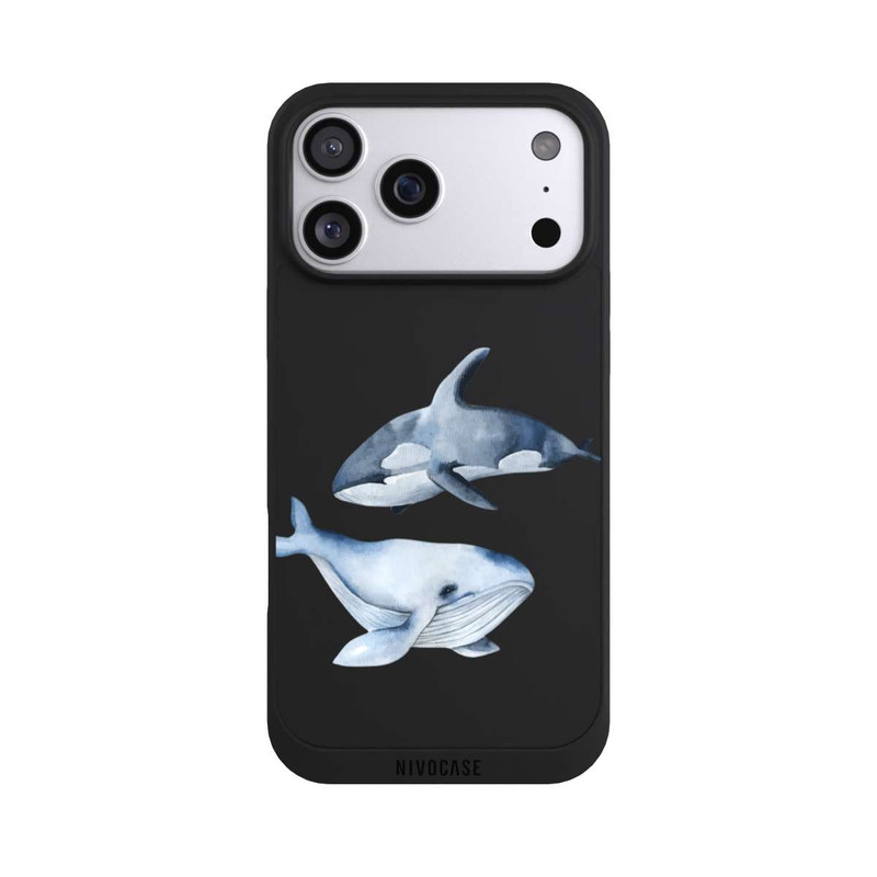 iPhone 17 Pro Max NIVOpure Baleines transparentes