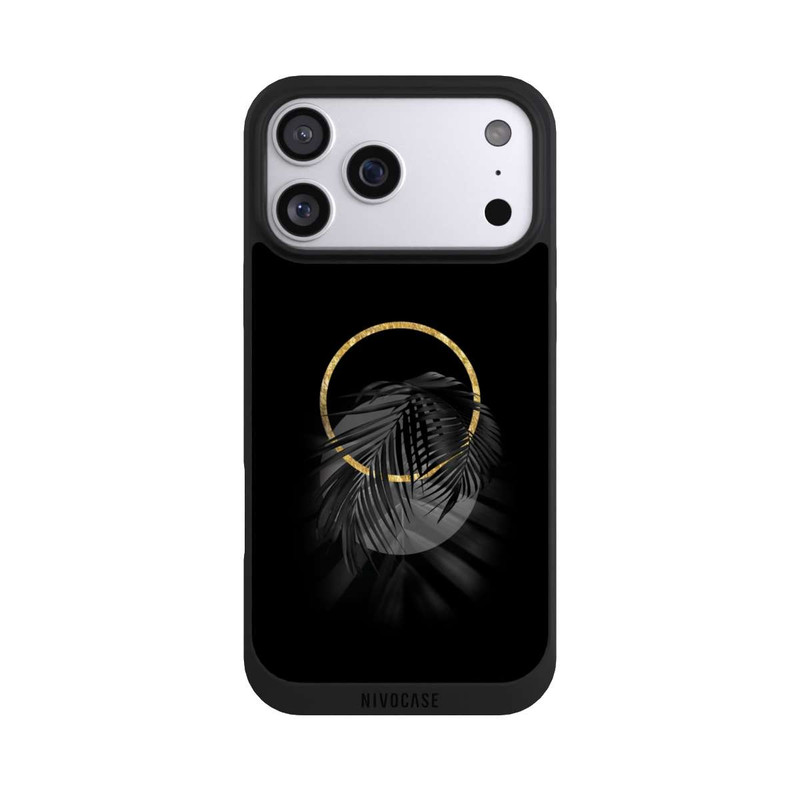 iPhone 17 Pro Max NIVOpure tropische Blätter schwarz