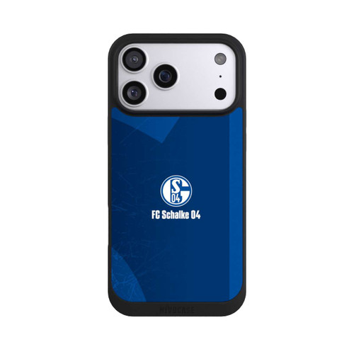 Apple iPhone 17 Pro Max NIVOpure Schalke 04 Blauer Hintergrund Mit Logo