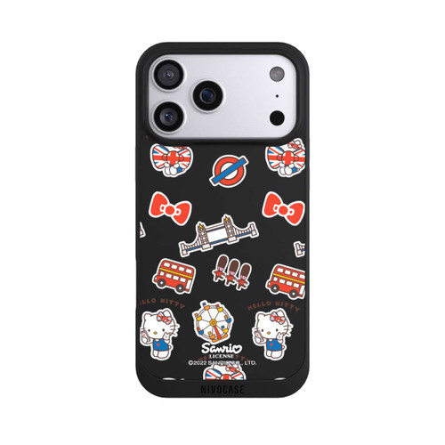 Apple iPhone 17 Pro Max NIVOpure Hello Kitty Londoner Abzeichen Transparent
