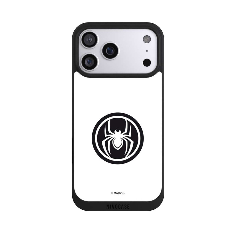iPhone 17 Pro Max NIVOpure Spider-Man Spider Logo White