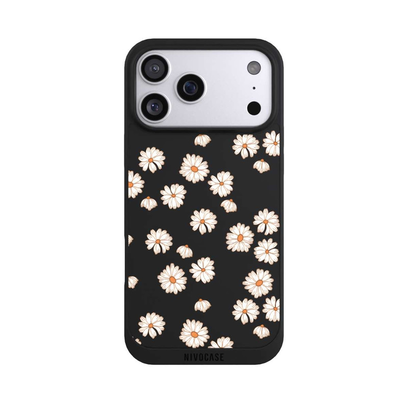 iPhone 17 Pro Max NIVOpure Flowerpower Wallpaper White