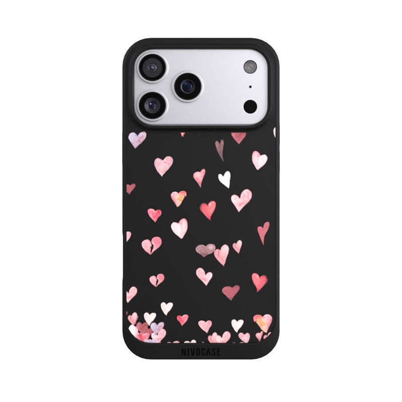 iPhone 17 Pro Max NIVOpure Valentinsherzen fallend