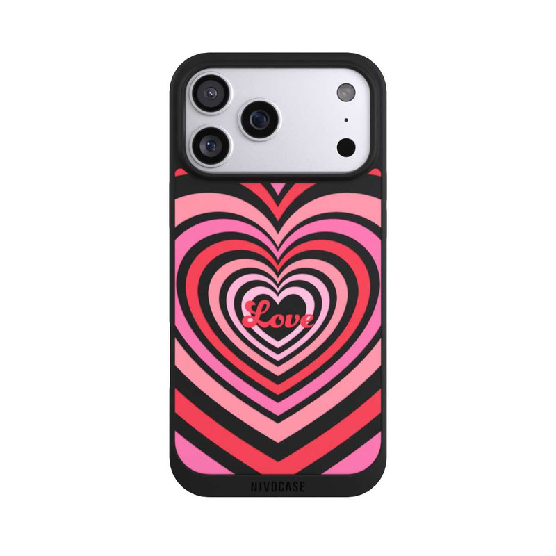 iPhone 17 Pro Max NIVOpure Amour, nuances rouges