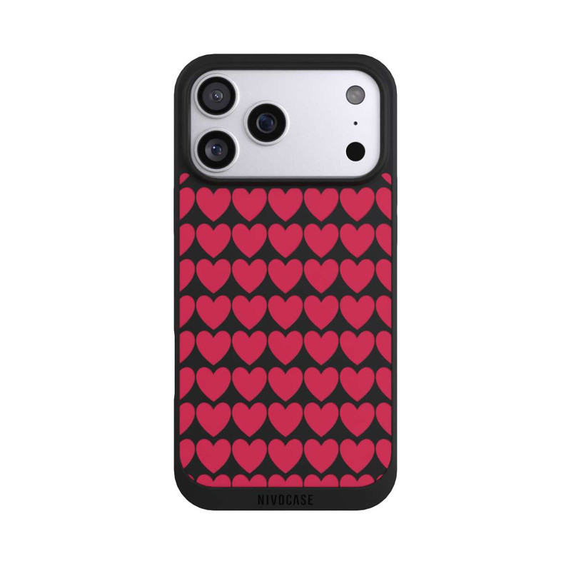 iPhone 17 Pro Max NIVOpure Viva Magenta-Herzen
