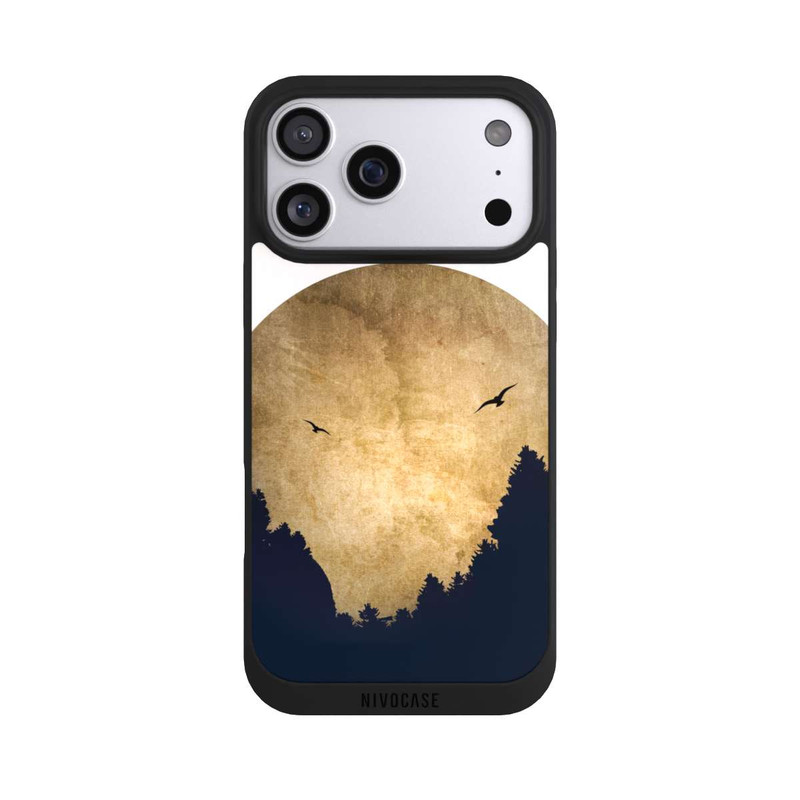 iPhone 17 Pro Max NIVOpure Zwei Vögel vor Mond