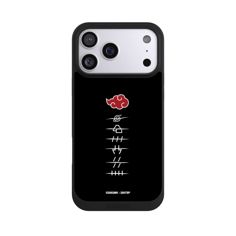 iPhone 17 Pro Max NIVOpure Symboles des membres de l'Akatsuki noirs