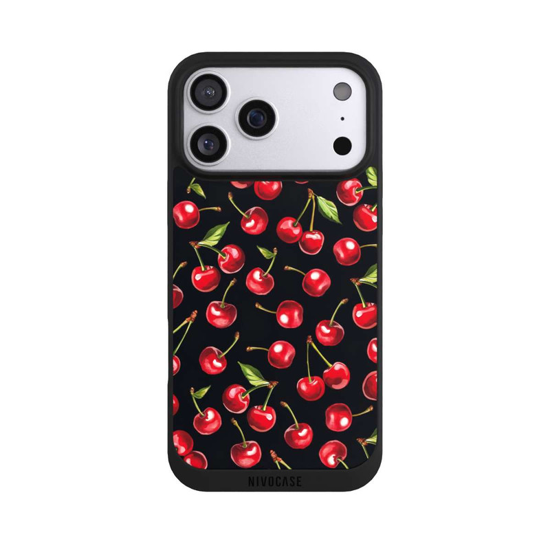iPhone 17 Pro Max NIVOpure Kirschmuster Schwarz mit KI