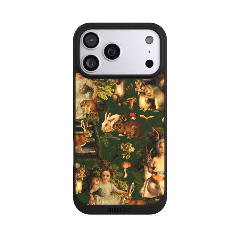 iPhone 17 Pro Max NIVOpure Fille et animaux dans la forêt