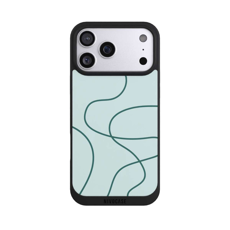 iPhone 17 Pro Max NIVOpure Blaue Dünne Linien