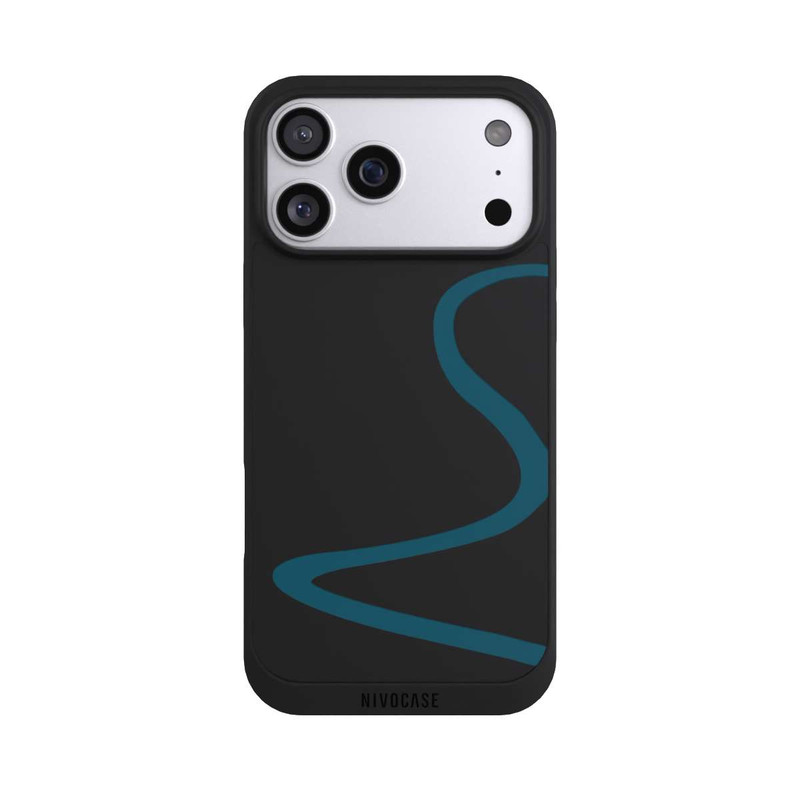 iPhone 17 Pro Max NIVOpure Blue Line Transparent