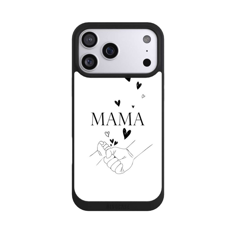 iPhone 17 Pro Max NIVOpure Muttertag Line Art Hände Schwarz Weiß