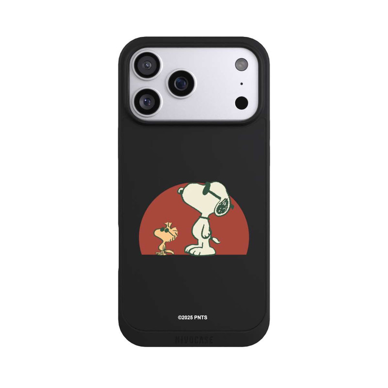 iPhone 17 Pro Max NIVOpure Snoopy Woodstock Far Out transparent