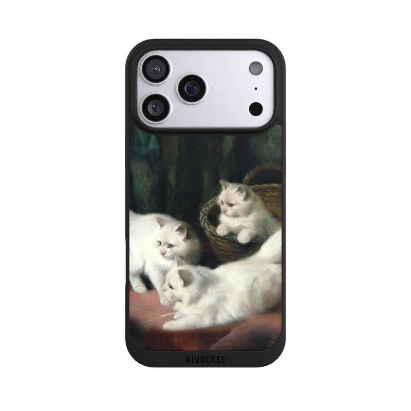 iPhone 17 Pro Max NIVOpure Three White Angora Kittens