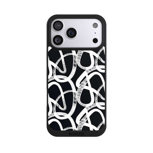 Apple iPhone 17 Pro Max NIVOpure Doodles Black and White