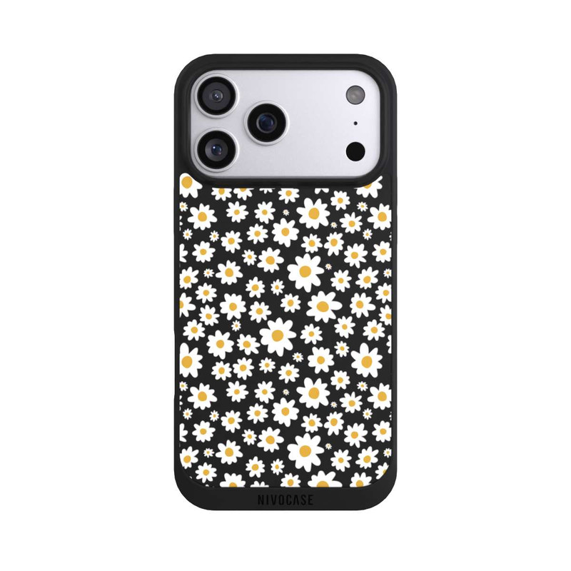 iPhone 17 Pro Max NIVOpure Daisy Flower Seamless Pattern Transparent