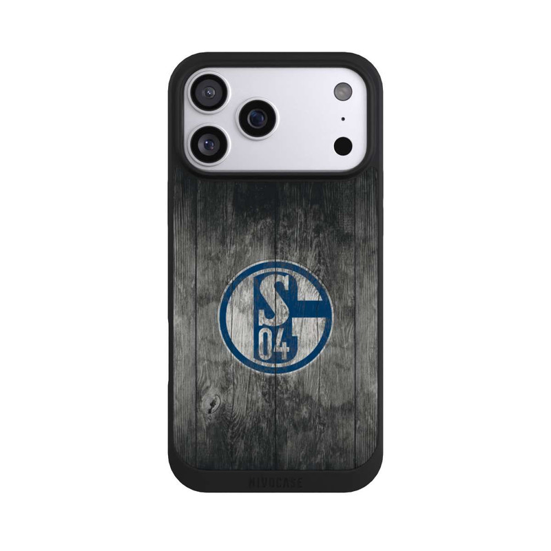 iPhone 17 Pro Max NIVOpure Schalke 04 Holz Look