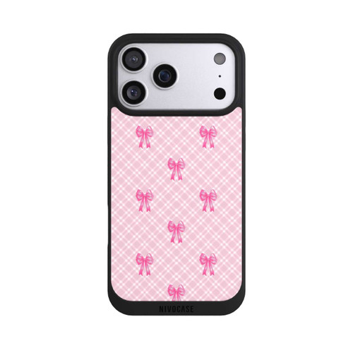 Apple iPhone 17 Pro Max NIVOpure Pink Bows and Plaid Pattern