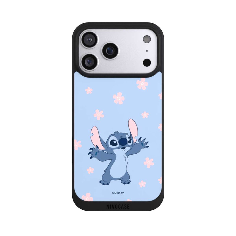 iPhone 17 Pro Max NIVOpure Stitch Pastel Flowers Blue