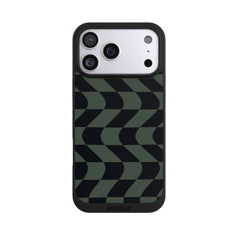 iPhone 17 Pro Max NIVOpure Checked Pattern Green Black