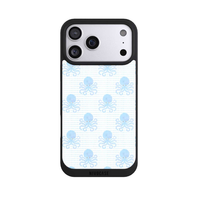 iPhone 17 Pro Max NIVOpure Blue Watercolor Octopus