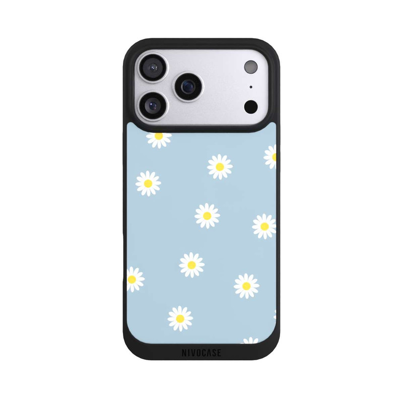 iPhone 17 Pro Max NIVOpure Daisy Pattern on Blue