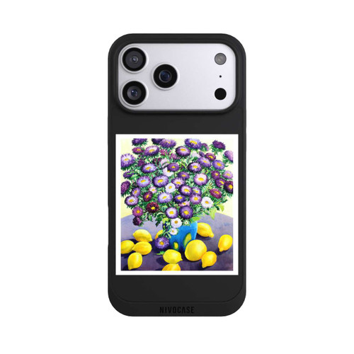 Apple iPhone 17 Pro Max NIVOpure Purple Asters and Lemons by Christopher Ryland
