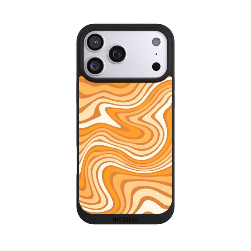 iPhone 17 Pro Max NIVOpure Wellenmuster Orange