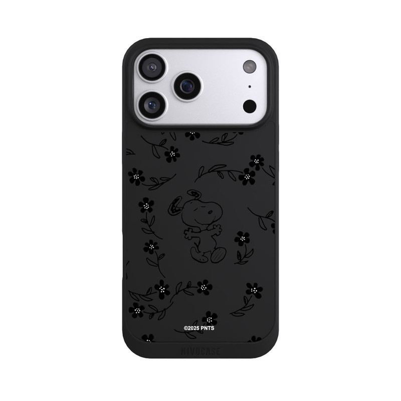 iPhone 17 Pro Max NIVOpure Snoopy und Flowers Transparent