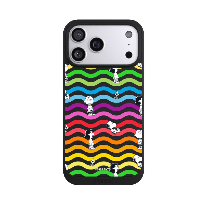 iPhone 17 Pro Max NIVOpure Snoopy Pattern Rainbow Transparent