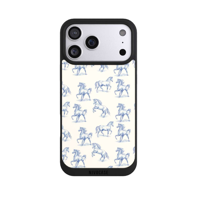 iPhone 17 Pro Max NIVOpure Horses Pattern Toile de Jouy mit KI
