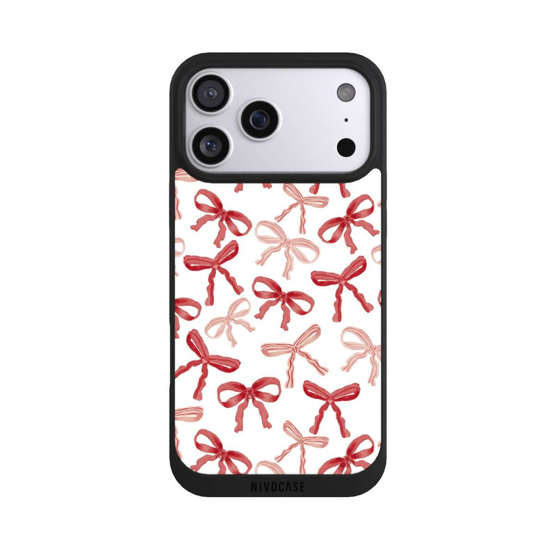iPhone 17 Pro Max NIVOpure Red Bows Pattern