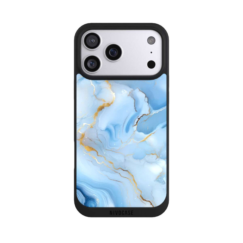 iPhone 17 Pro Max NIVOpure Blue Marble Goldprint
