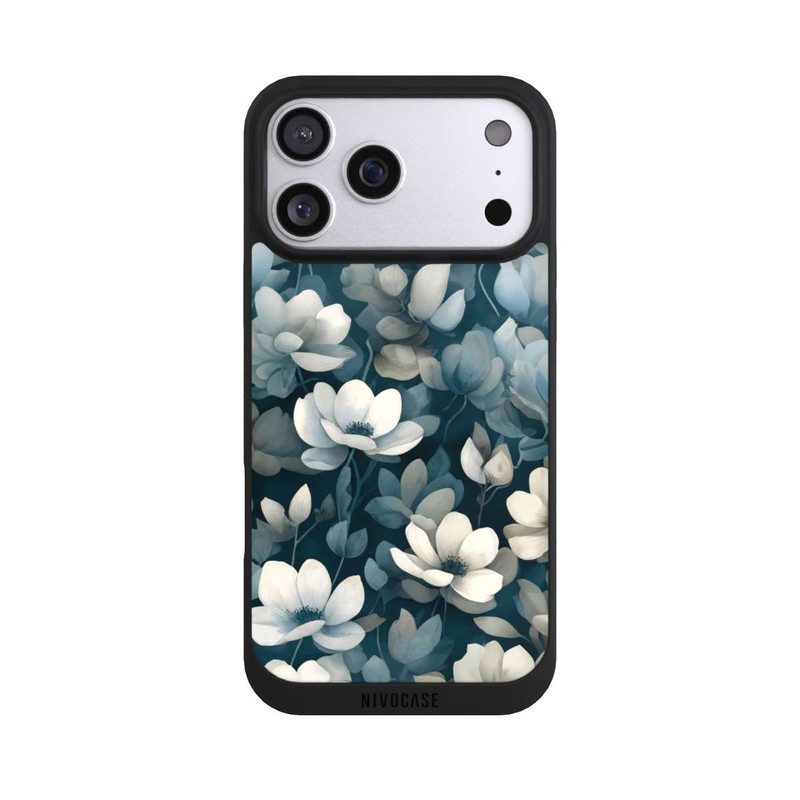iPhone 17 Pro Max NIVOpure Negative Flower Petrol White with AI