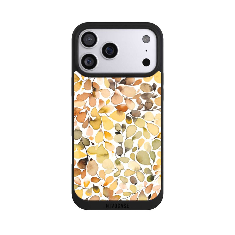 iPhone 17 Pro Max NIVOpure Eucalyptus Watercolor Leaves Brown Autumn