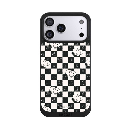 Apple iPhone 17 Pro Max NIVOpure Snoopy Heads Checked Pattern