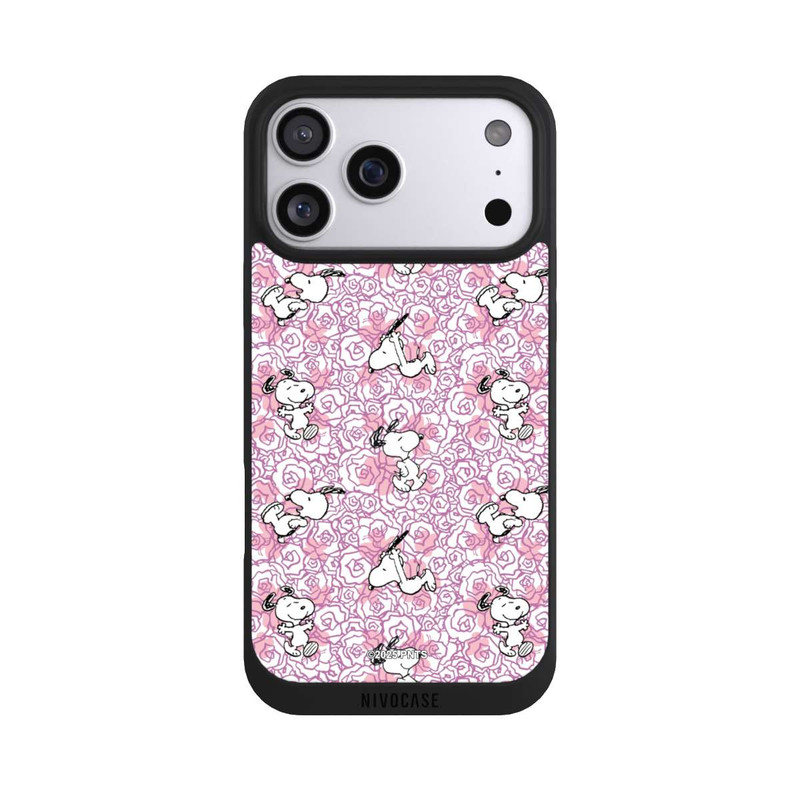 iPhone 17 Pro Max NIVOpure Peanuts Pink Roses Pattern