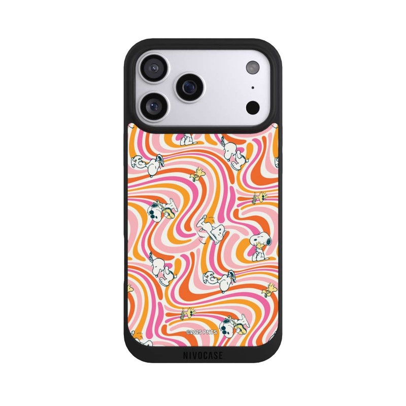 iPhone 17 Pro Max NIVOpure Peanuts Hippie Pattern Orange