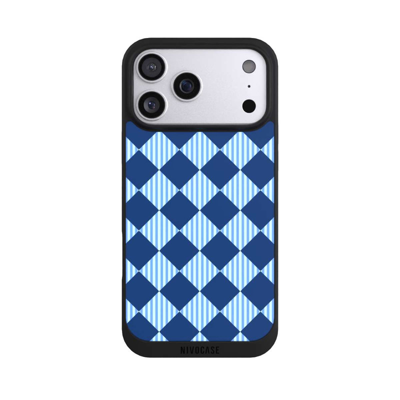 iPhone 17 Pro Max NIVOpure Diamond Pattern Blue