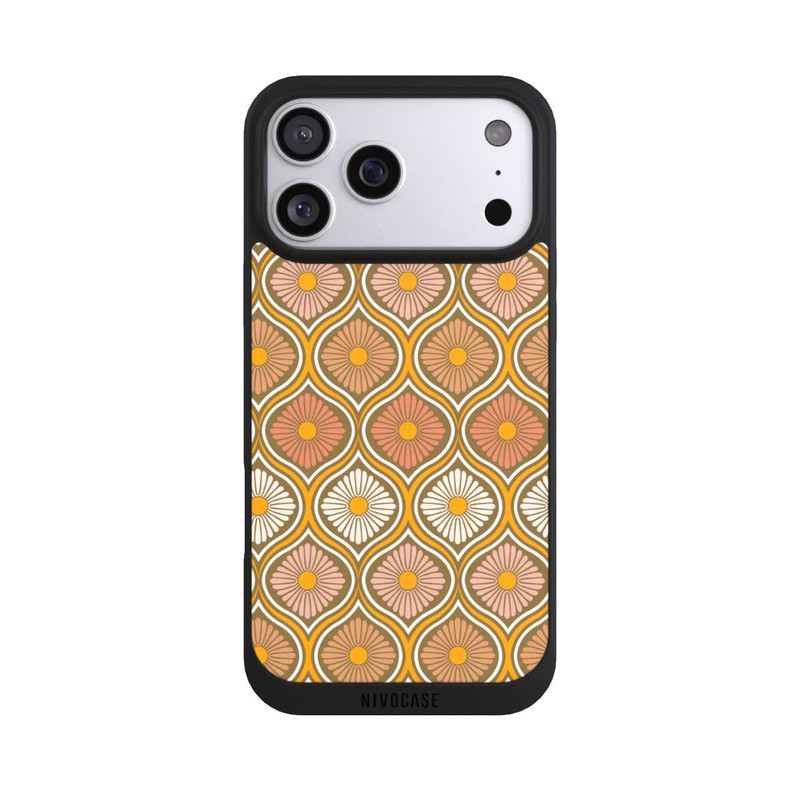iPhone 17 Pro Max NIVOpure Groovy 70s Retro Mid-Century Daisy Flowers