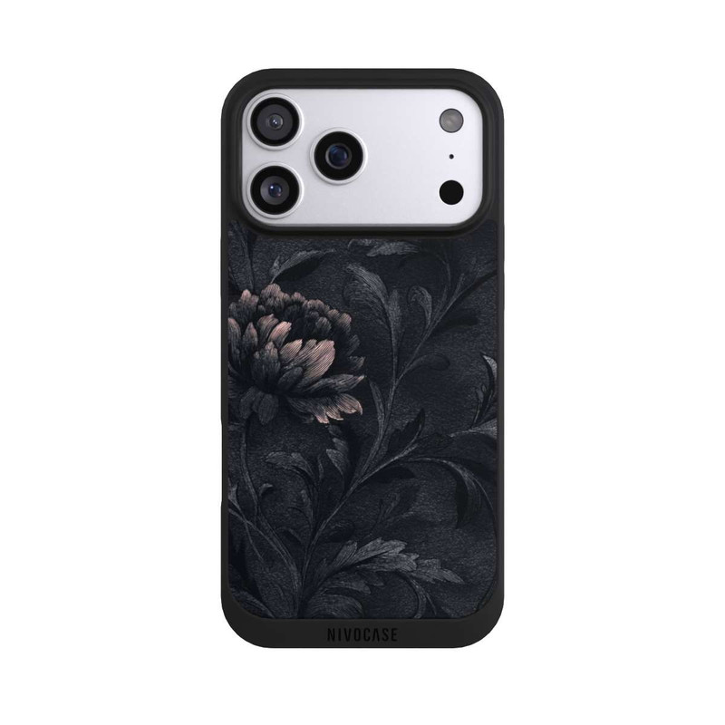 iPhone 17 Pro Max NIVOpure Dunkles Blumenmuster Vintage