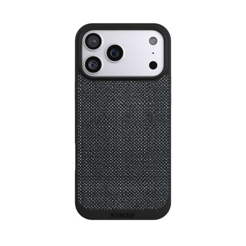Apple iPhone 17 Pro Max NIVOpure Abstrakter schwarzer Stoff