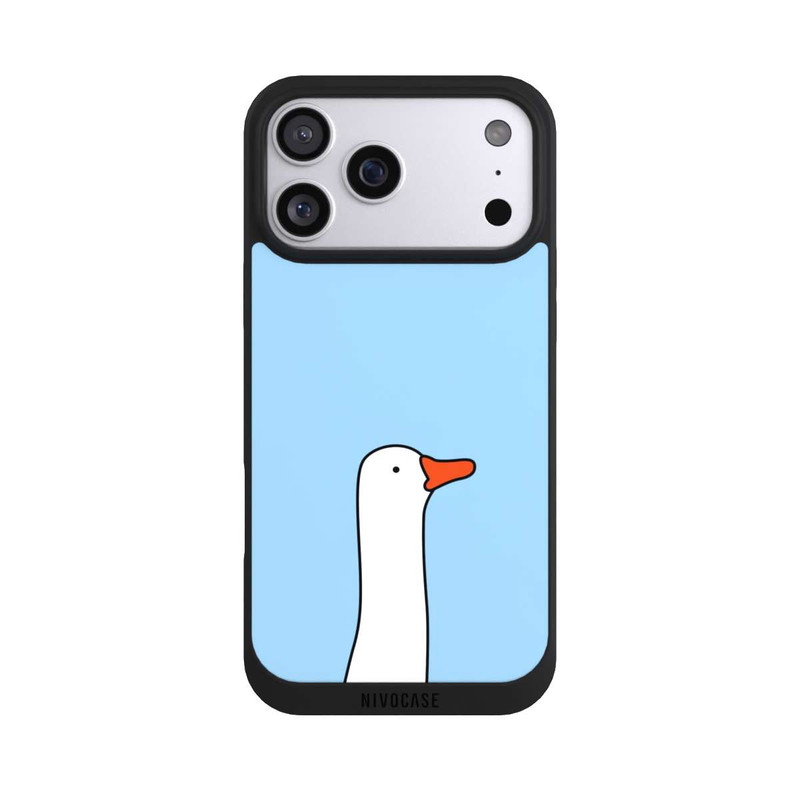 iPhone 17 Pro Max NIVOpure Profil Canard Tendance Bleu